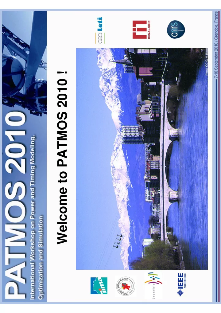 welcome to patmos 2010 opening session