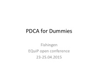 pdca for dummies