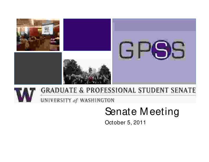 senate meeting