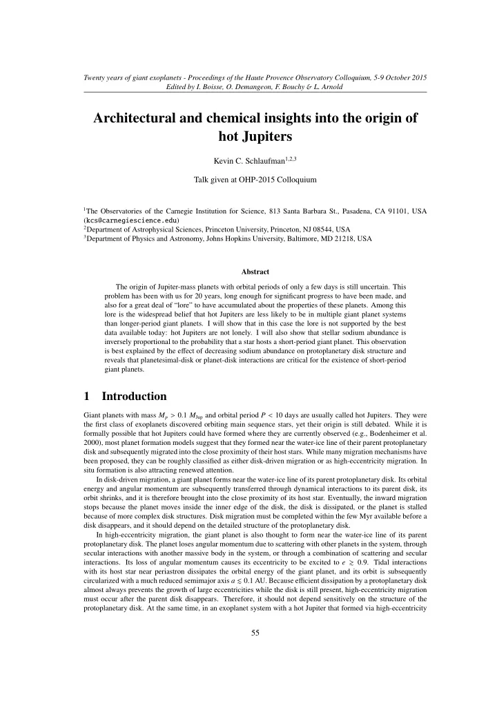 architectural and chemical insights into the origin of