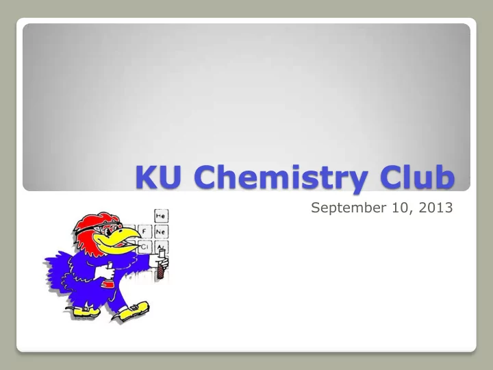 ku chemistry club