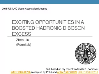 EXCESS  Zhen Liu  (Fermilab)  Talk based on my recent work with B. Dobrescu, arXiv:1506.06736