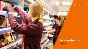 Interim Results  2019/20  Kevin OByrne  Chief Financial Officer  Financial overview  First