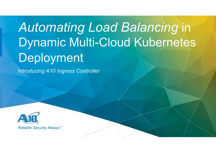modern application operations need