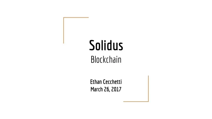 solidus