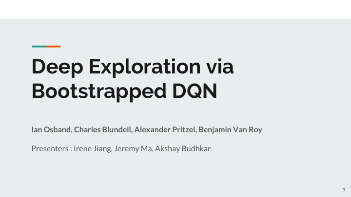 deep exploration via bootstrapped dqn