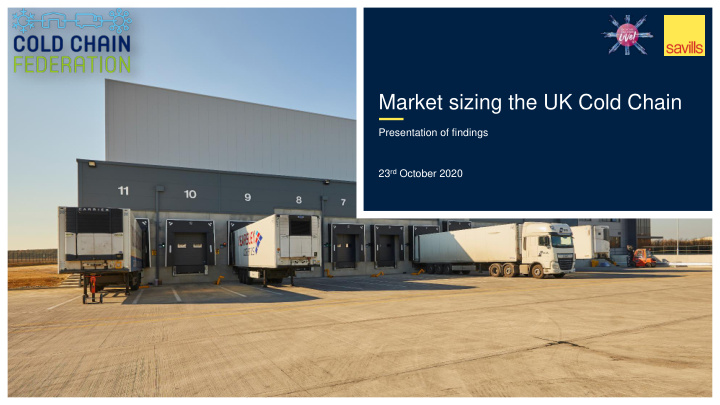 market sizing the uk cold chain