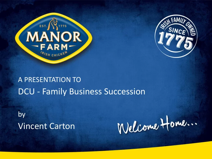 dcu family business succession