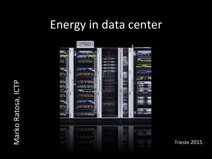 energy in data center