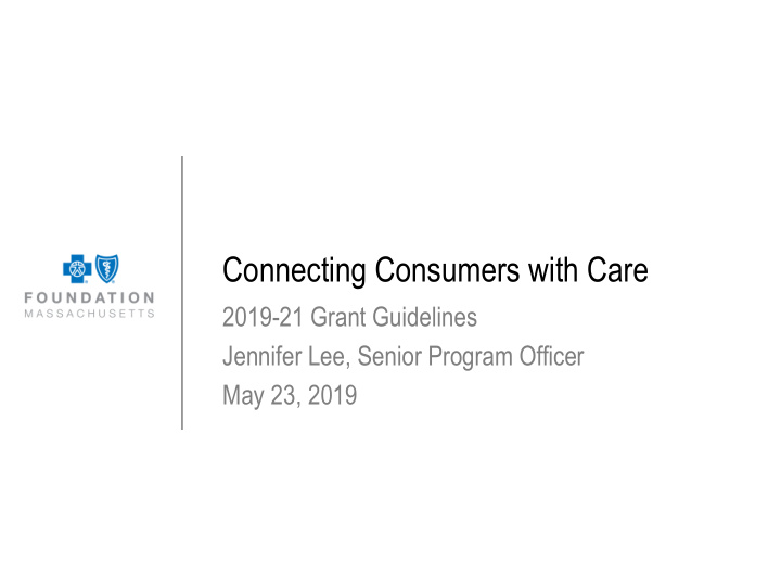 connecting consumers with care