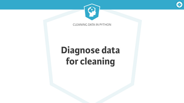 diagnose data for cleaning