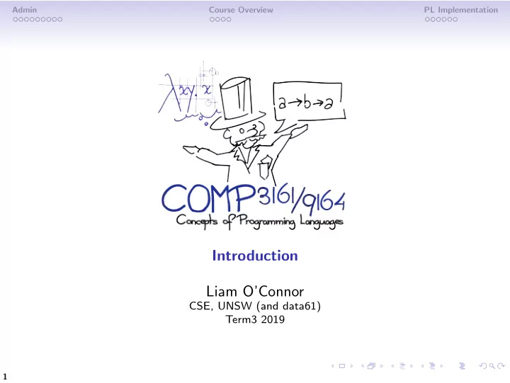 introduction liam o connor