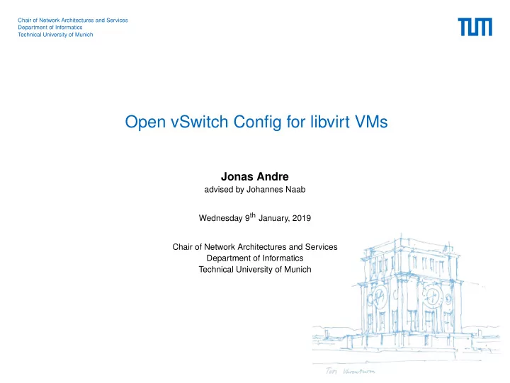 open vswitch config for libvirt vms