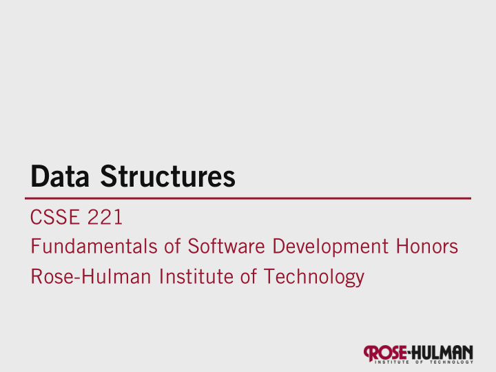 data structures