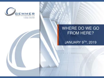 JANUARY 9 TH , 2019 MY GOAL TODAY.  AGENDA  1. Looking Back at 2018  2. Three Types of Bear