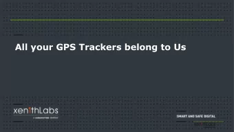 All your GPS Trackers belong to Us  1  Who we are  Pierre Barre, Lead Security Researcher,