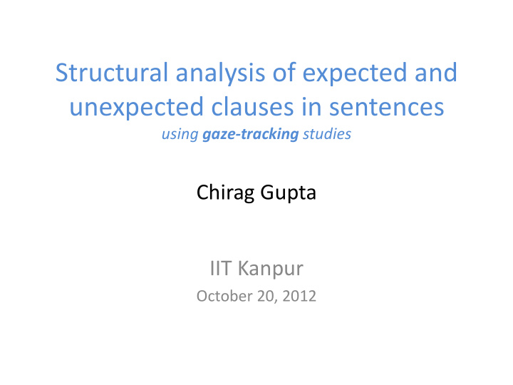 structural analysis of expected and