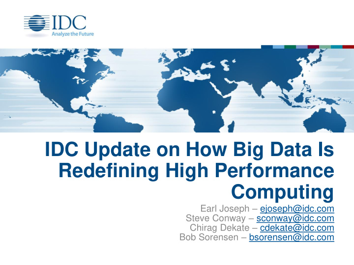 idc update on how big data is