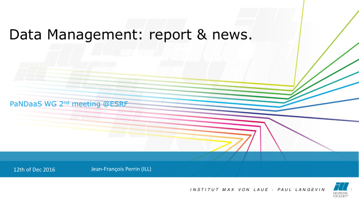 data management report news