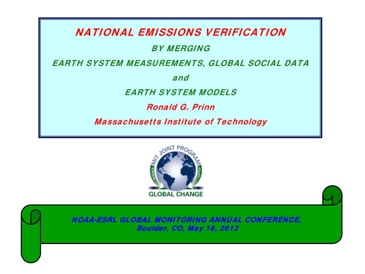 national emissions verification