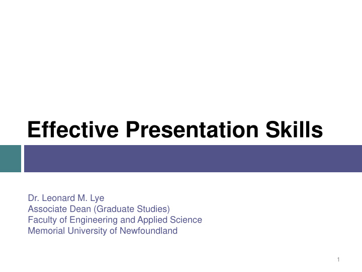 effective presentation skills