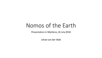 Nomos  of  the  Earth  Presentation  in  Mytilene,  16  July  2018  Johan