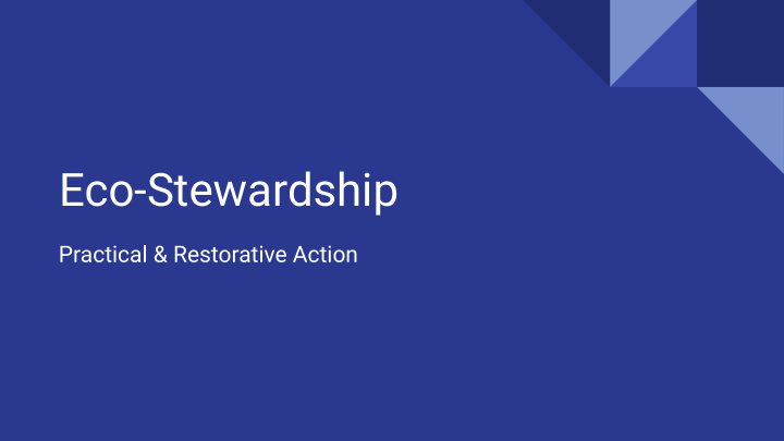 eco stewardship