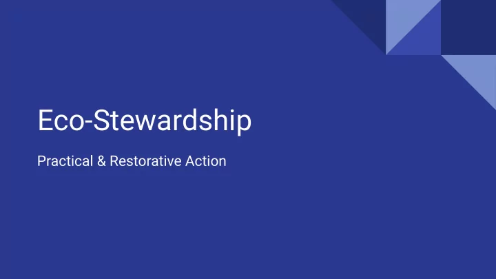 eco stewardship