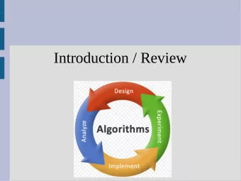 Introduction / Review  Moore's Law  Number of transistors double every  two years  This trend has