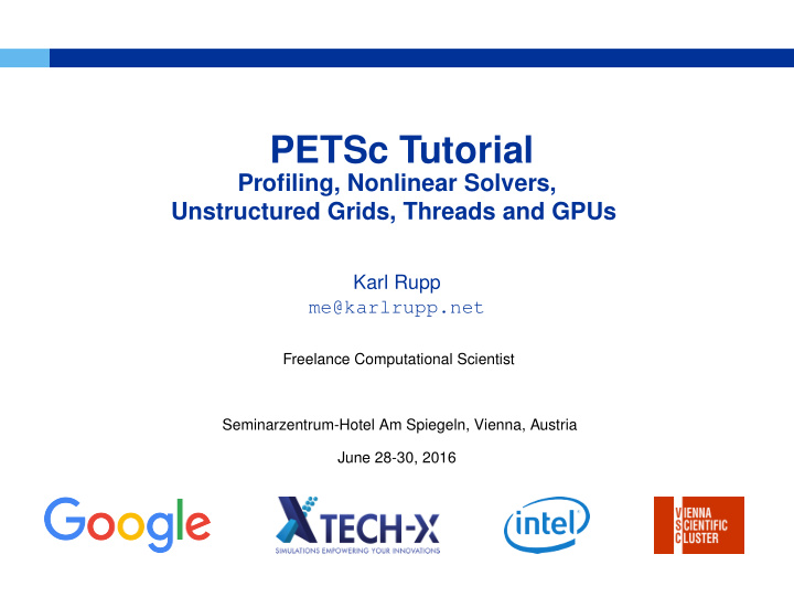 petsc tutorial