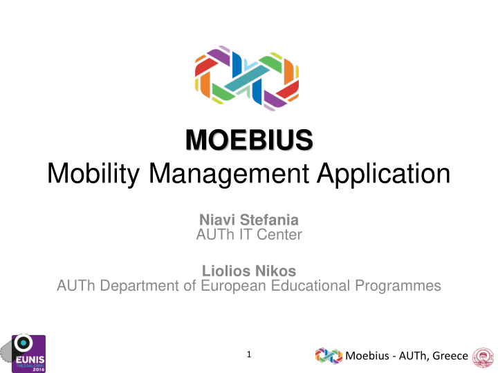 moebius mobility management application