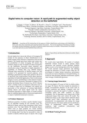 Digital twins to computer vision: A rapid path to augmented reality object  detection on the