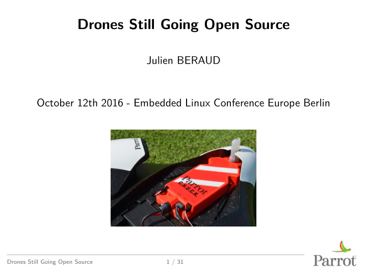 drones still going open source