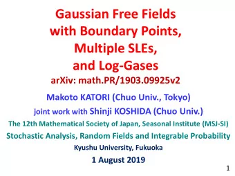 with Boundary Points,  Multiple SLEs,  and Log-Gases  arXiv: math.PR/1903.09925v2  Makoto KATORI