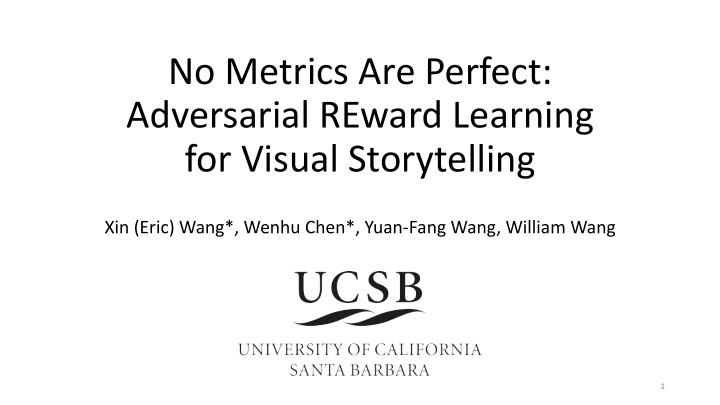 no metrics are perfect adversarial reward learning for