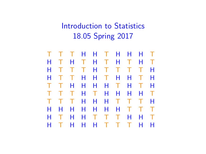 introduction to statistics 18 05 spring 2017
