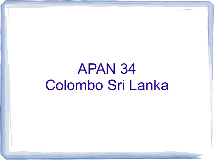 apan 34 colombo sri lanka