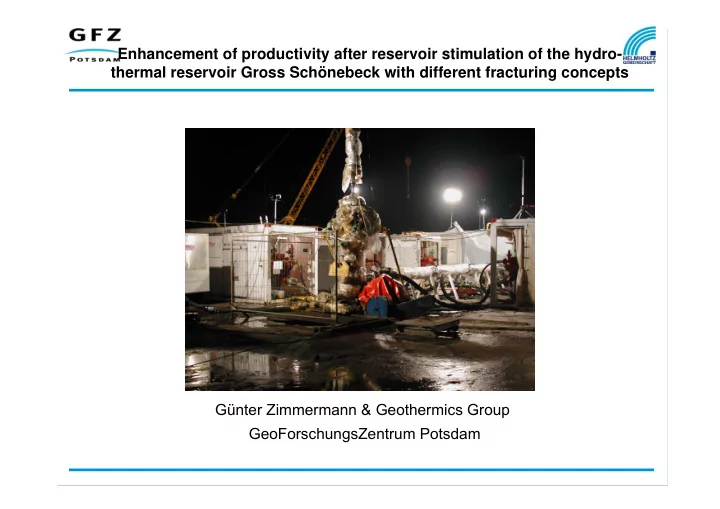 enhancement of productivity after reservoir stimulation