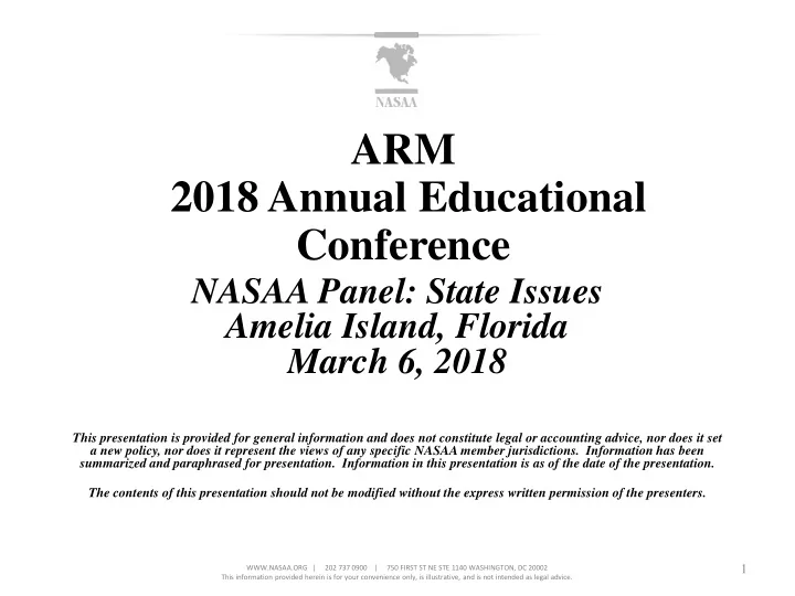 arm 2018 annual educational conference