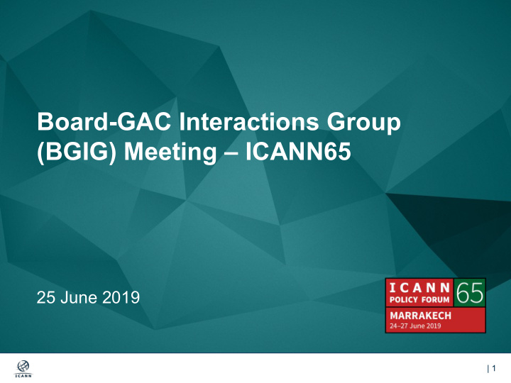 board gac interactions group bgig meeting icann65