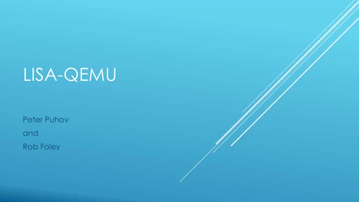 lisa qemu