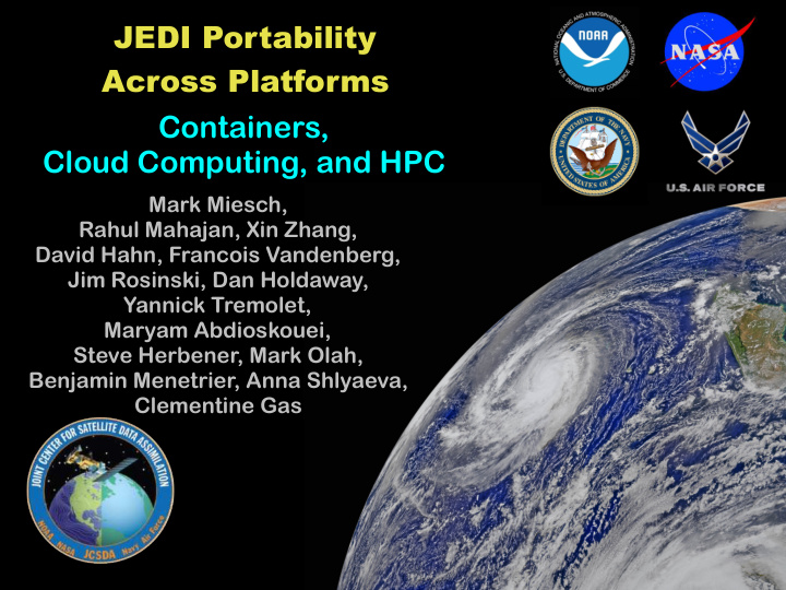 jedi portability across platforms containers cloud
