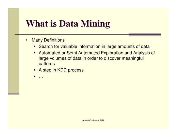 what is data mining