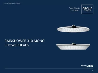 RAINSHOWER 310 MONO  SHOWERHEADS  24  RAINSHOWER 310 MONO SHOWERHEADS  TWO NEW STYLES  26 569 000 /