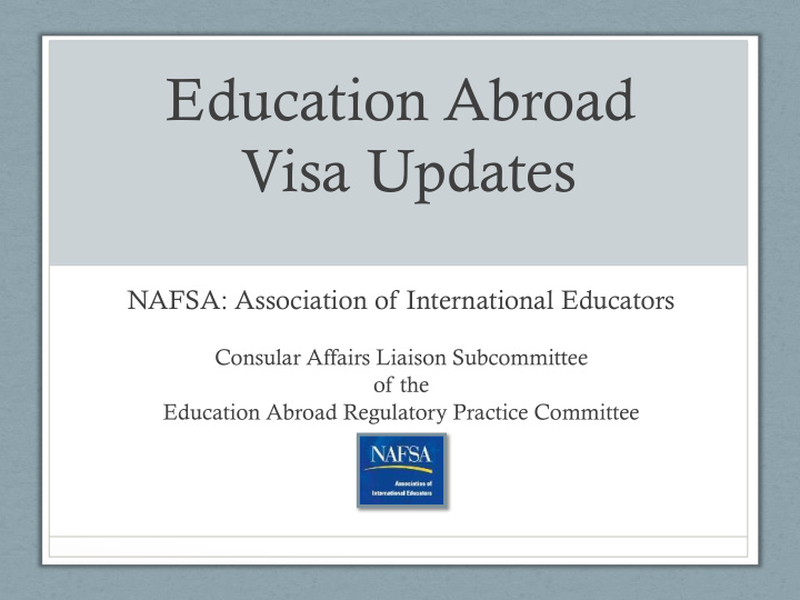 education abroad visa updates