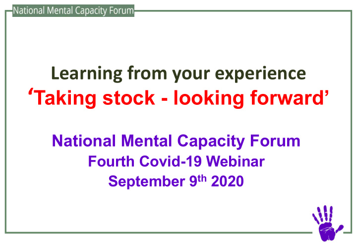 1 key mental capacity issues for covid 19 management