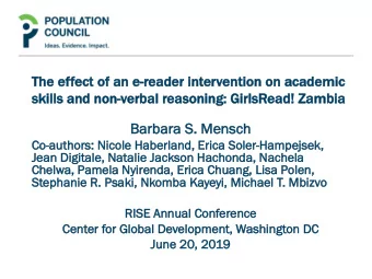 Barbara S. M  S. Mensch  Co  Co-author  hors: N  : Nicole  ole Haberla  rland, E  , Eri  rica S