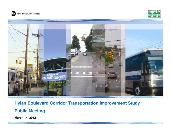 hylan boulevard corridor transportation improvement study