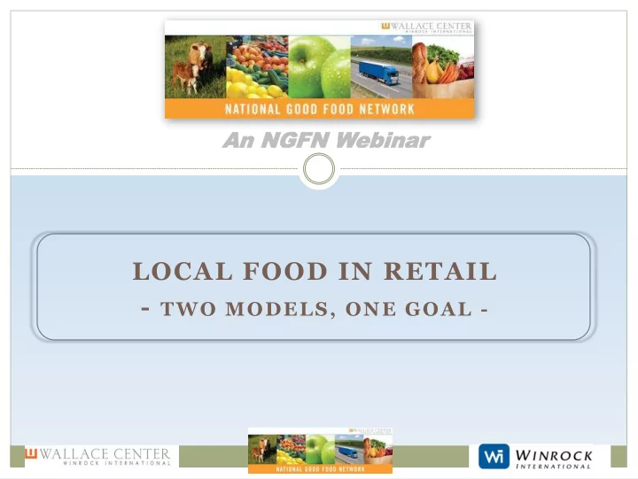 local food in retail