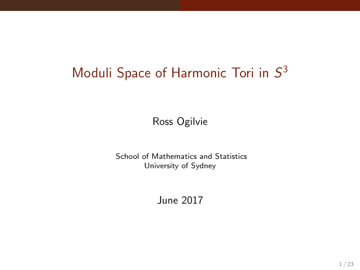 harmonic map